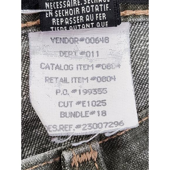 Vintage Eddie Bauer High Rise Relaxed Fit Tapered Leg Jeans Size 10 Green Denim - Picture 11 of 16